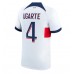 Paris Saint-Germain Manuel Ugarte #4 Kopio Vieras Pelipaita 2023-24 Lyhyet Hihat